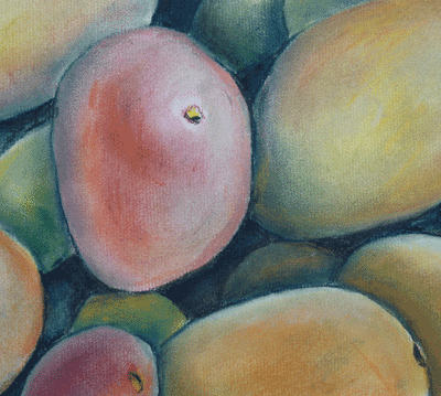 pastel of mangoes